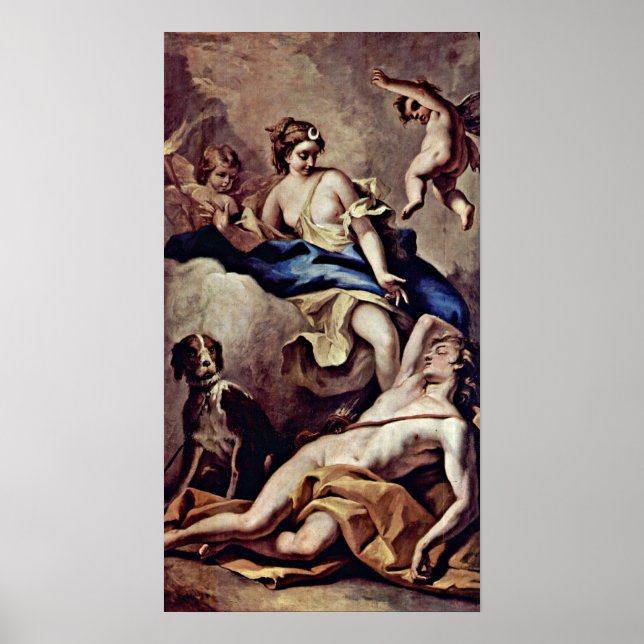 Póster Sebastiano Ricci - Selene e Endymion, (Frente)