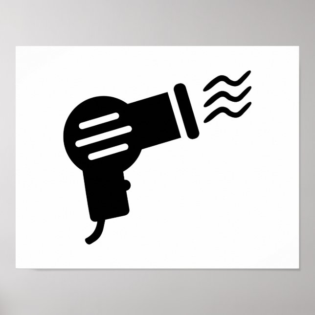 Póster Secador de cabelo (Frente)