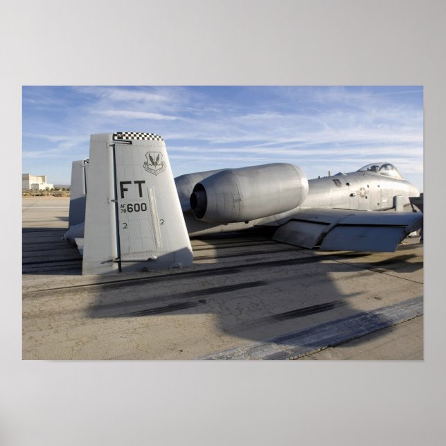 Póster Seção da cauda de um raio A-10 Thunderbolt II (Frente)