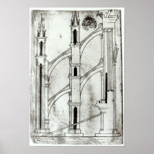 Póster Seção da parede e do arco