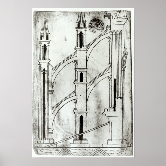 Póster Seção da parede e do arco (Frente)