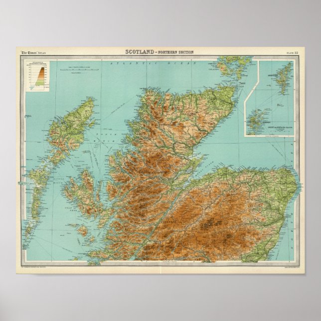 Poster Seção de norte da Escócia (Frente)