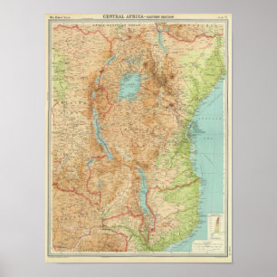 Póster Seção oriental central de África