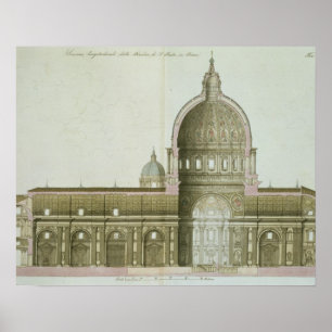 Poster Secção transversal longitudinal de St Peter em