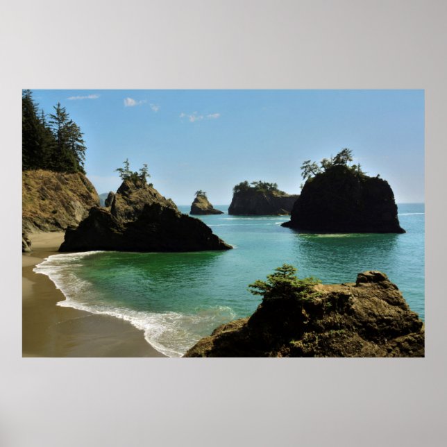 Poster Secret Beach, Boardman State Park, Oregon, EUA (Frente)