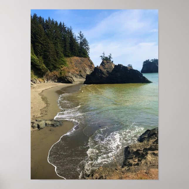 Poster Secret Beach, Samuel H. Boardman, Oregon (Frente)