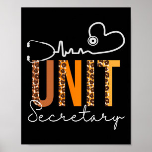 Poster Secretário de Unidade Leopard Heartbeat Apreciação