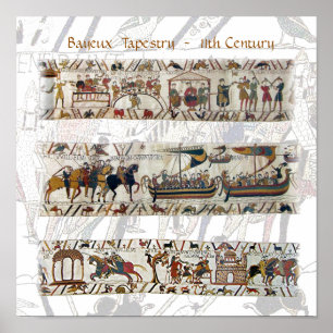 Poster Século XI da tapeçaria de Bayeux