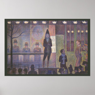 Poster Secundário de circo por Georges Seurat, arte do