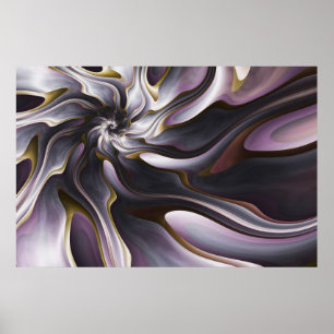 Póster Seda de Aquarela