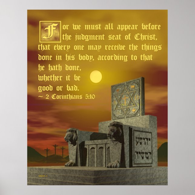 Póster Sede da sentença (Frente)