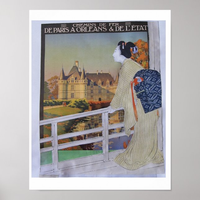 Poster Sede de viajar - arte de colagem (Frente)