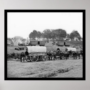 Póster Sede do General McClellan 1862