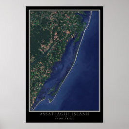 Póster Sede Nacional da Ilha de Assateague do Espaço
