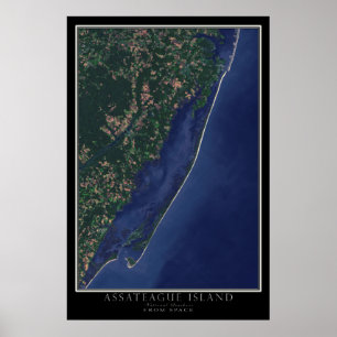 Póster Sede Nacional da Ilha de Assateague do Espaço