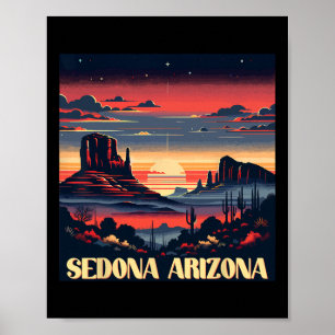 Poster Sedona Az Caminhada Ao Ar Livre Montanha Sedona EU