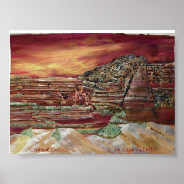 Poster Sedona espiritual (Frente)