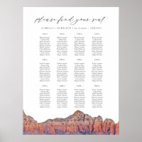 SEDONA - Gráfico de Casamento de Skyline Pintado