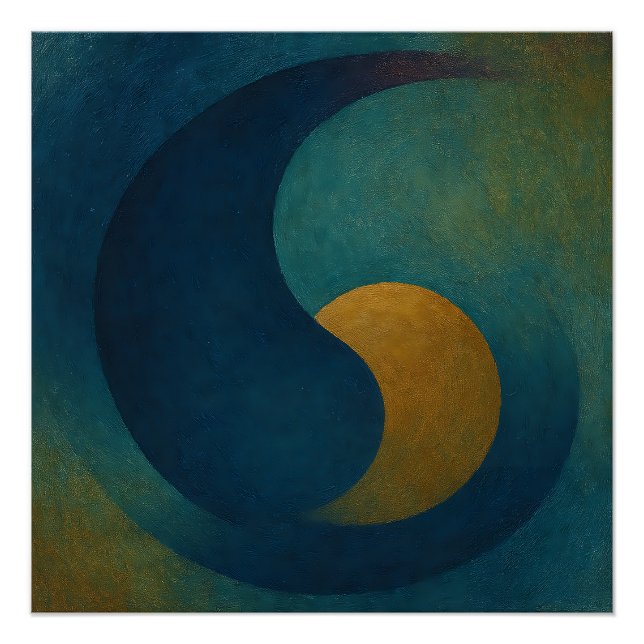 Póster "Seeds of Stillness" Abstract (Frente)