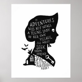Poster Seek Adventures Northanger Abbey Quote