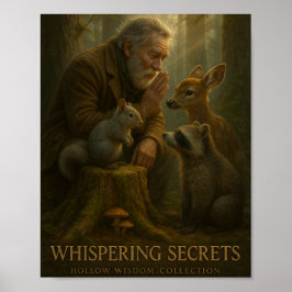 Poster "Segredos Sussuros" - Coleção de Sabedoria Hollow