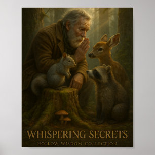 Poster "Segredos Sussuros" - Coleção de Sabedoria Hollow