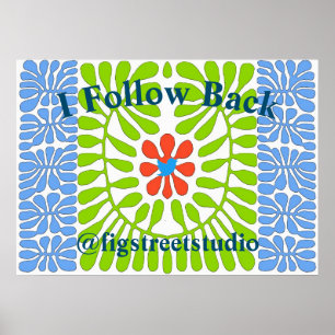 Poster Seguir O Pássaro Azul,