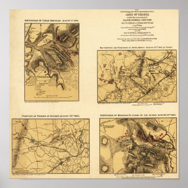 Póster Segunda Batalha de Bull Run 2 (Frente)