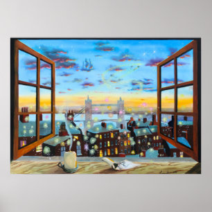 Poster Segunda estrela à direita. Peter Pan inspirou a