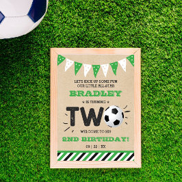 Poster Segundo aniversário de bola de futebol All-star We