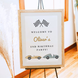 Poster SEGUNDO ANIVERSÁRIO de Carros de Raça do Pastel Re