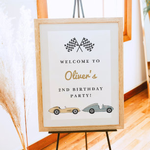 Poster SEGUNDO ANIVERSÁRIO de Carros de Raça do Pastel Re