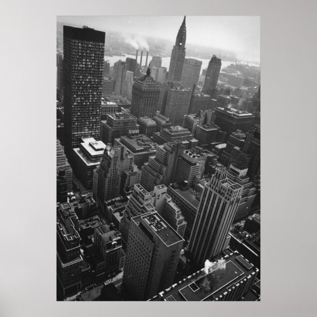 Poster segundo de maio de 1961: O edifício Chrysler em No (Frente)