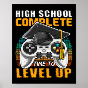 Poster Segundo grau Concluído Graduação do Mais velho de