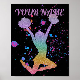 Poster Segundo grau de gradiente de cheerleader ou Evento