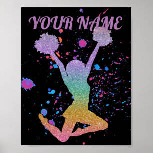 Poster Segundo grau de gradiente de cheerleader ou Evento