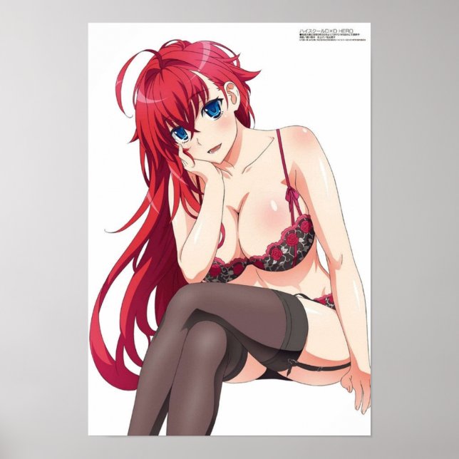Poster Segundo grau DxD Rias Gremory (Frente)