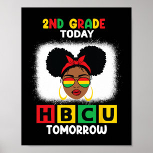 Poster segundo Grau Hoje Hbcu Amanhã Historicamente Negro