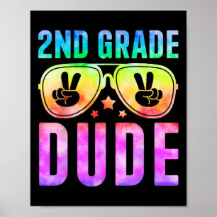 Poster segundo Grau Legal Cara, Tie Dye De Volta À Escola