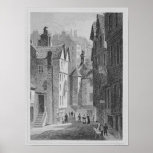 Poster Segundo grau, Wynd, Edimburgo gravado por