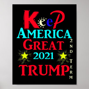 Poster Segundo mandato de Trump mantém a América Grande