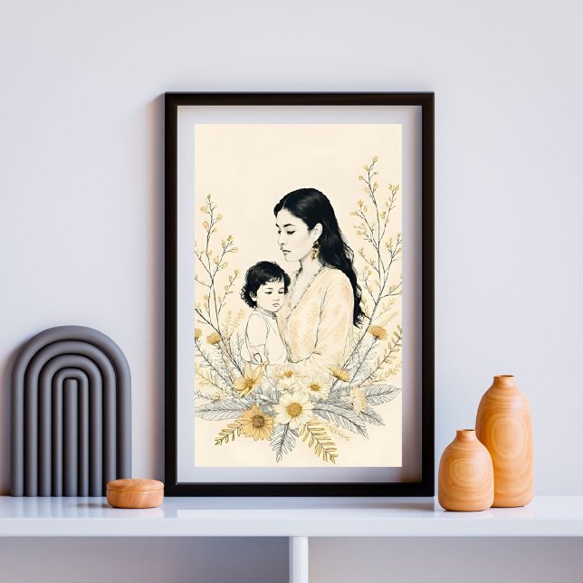 Poster Segurada pela Luz Suave (Criador carregado)