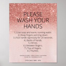 Poster Segurança Covid Hair Salão Dourado do Cabelo Lumin