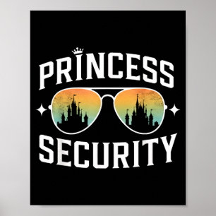 Poster Segurança da princesa aniversário pai irmão castel