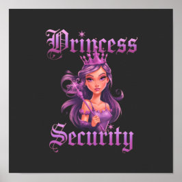 Poster Segurança da Princesa: Mantenha Sua Pequena Realez