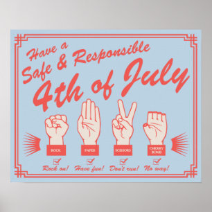 Poster Segurança do fogo-de-artifício