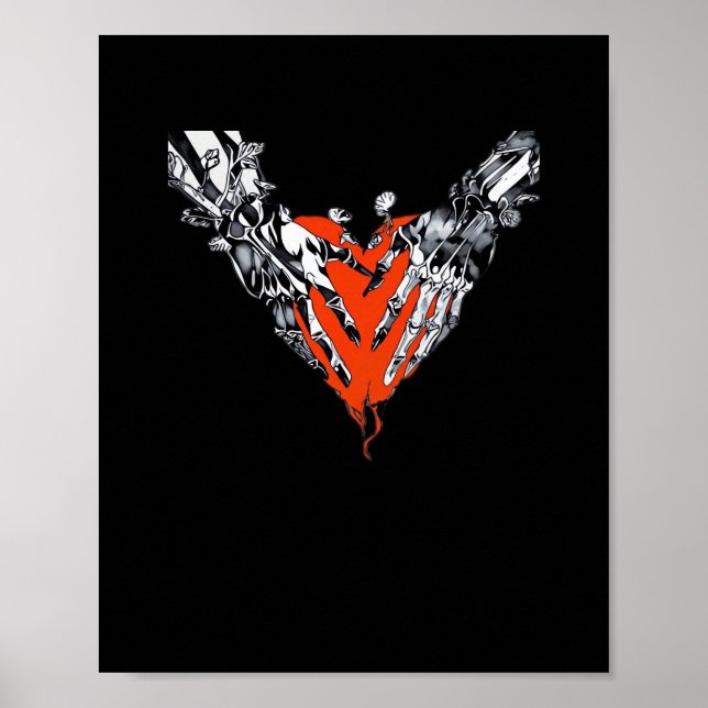 Poster Segurando Cardíaco Clássico (Frente)