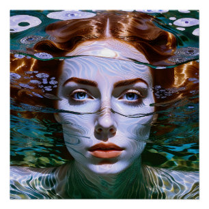 Póster "Segurando Minha Respiração" - Mulheres Na Água