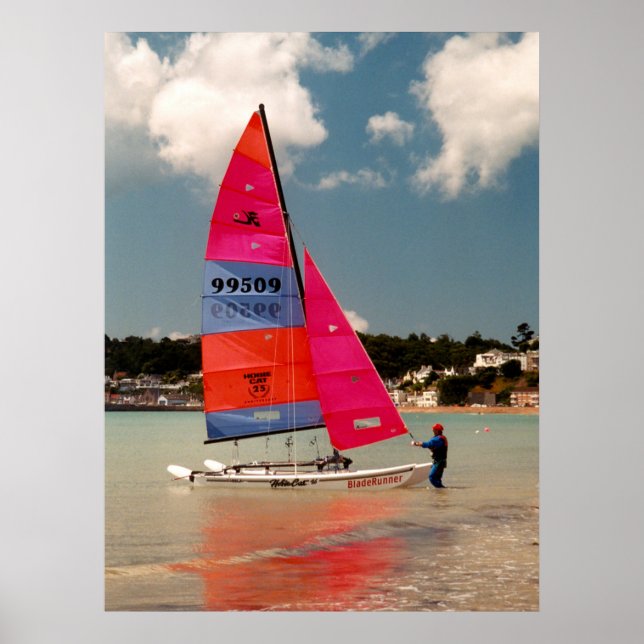 Poster Segurando o Hobie (Frente)