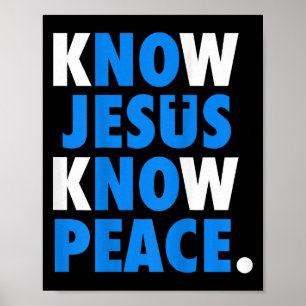 Poster Sei que Jesus sabe paz, Jesus, não, não, cristão.